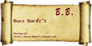 Bucz Barót névjegykártya